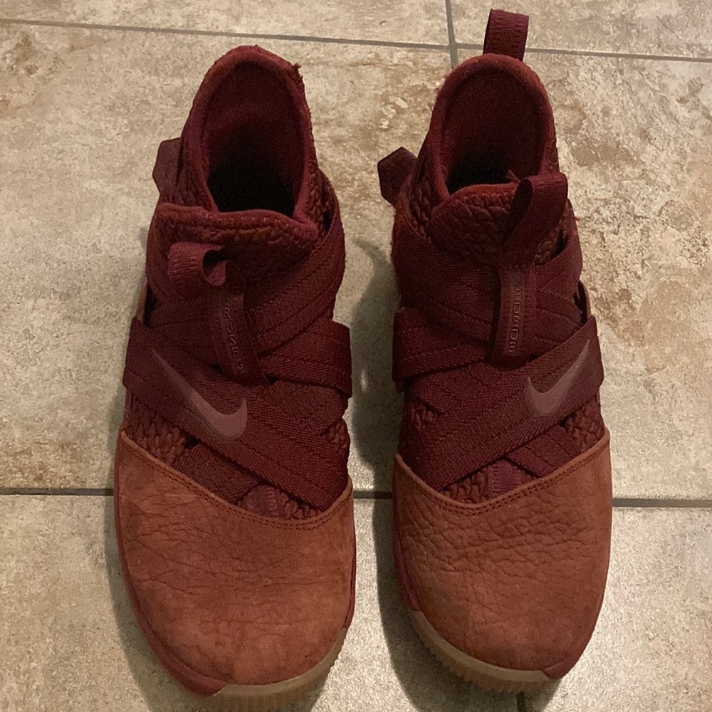 Maroon sneakers